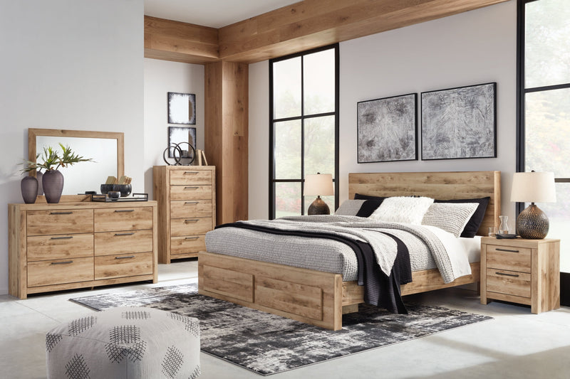 Hyanna Panel Bed, Dresser, Mirror, Chest & Nightstand, Bedroom Set