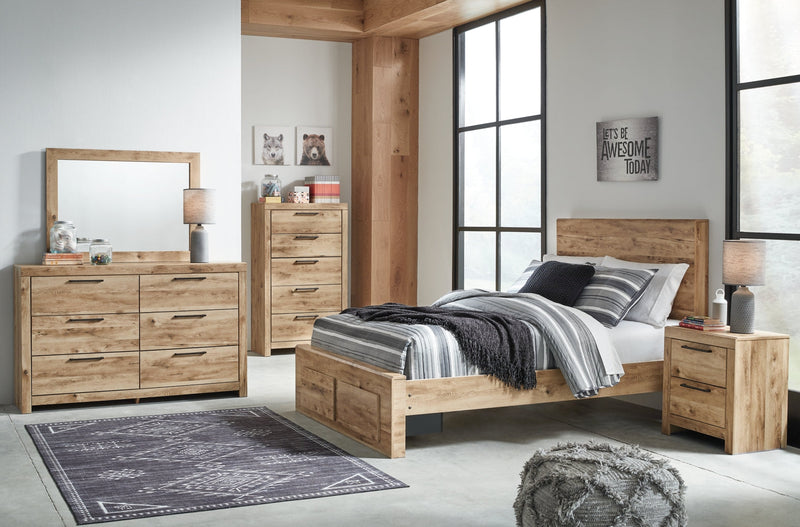 Hyanna Panel Bed, Dresser, Mirror, Chest & Nightstand, Bedroom Set
