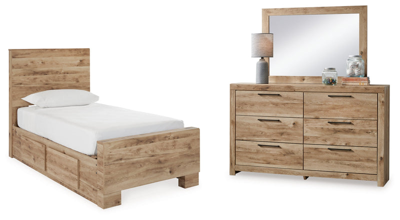 Hyanna Panel Bed, Dresser, Mirror, Chest & Nightstand, Bedroom Set