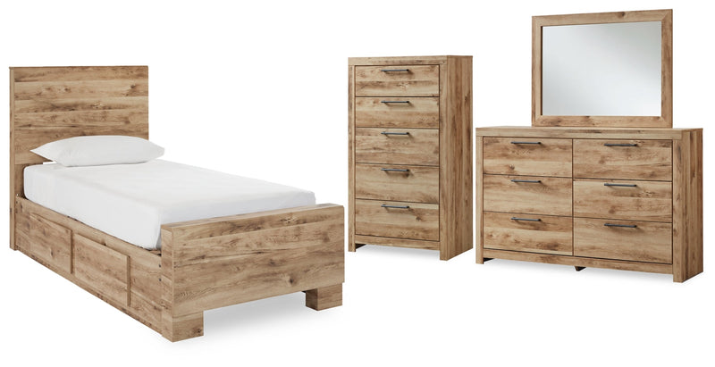 Hyanna Panel Bed, Dresser, Mirror, Chest & Nightstand, Bedroom Set