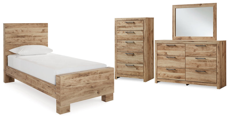 Hyanna Panel Bed, Dresser, Mirror, Chest & Nightstand, Bedroom Set