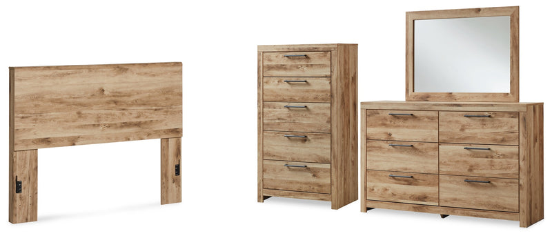Hyanna Panel Bed, Dresser, Mirror, Chest & Nightstand, Bedroom Set