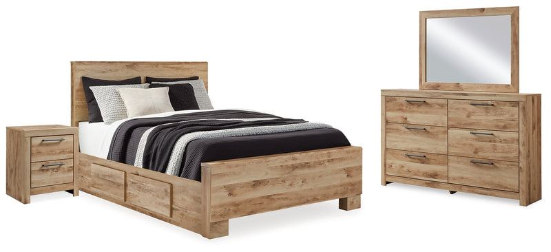 Hyanna Panel Bed, Dresser, Mirror, Chest & Nightstand, Bedroom Set