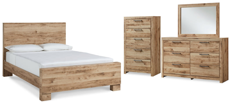 Hyanna Panel Bed, Dresser, Mirror, Chest & Nightstand, Bedroom Set