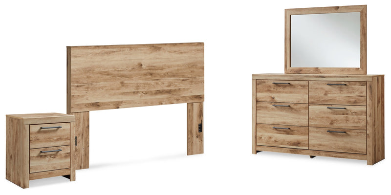 Hyanna Panel Bed, Dresser, Mirror, Chest & Nightstand, Bedroom Set