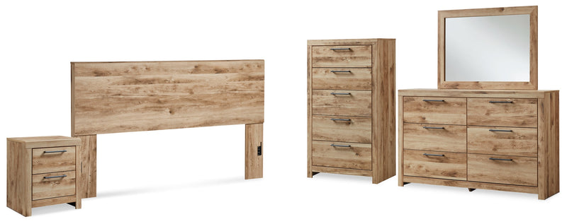 Hyanna Panel Bed, Dresser, Mirror, Chest & Nightstand, Bedroom Set