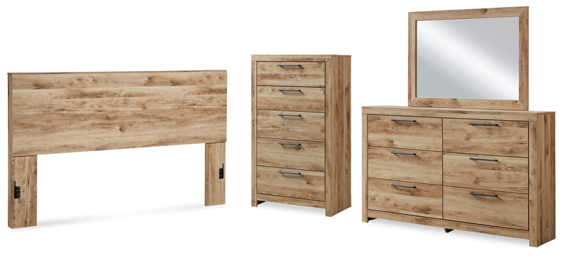 Hyanna Panel Bed, Dresser, Mirror, Chest & Nightstand, Bedroom Set