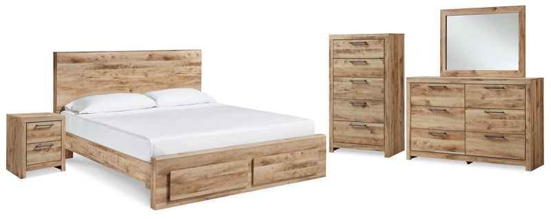 Hyanna Panel Bed, Dresser, Mirror, Chest & Nightstand, Bedroom Set