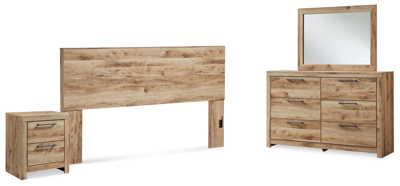 Hyanna Panel Bed, Dresser, Mirror, Chest & Nightstand, Bedroom Set