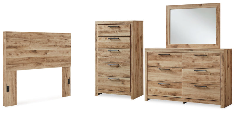Hyanna Panel Bed, Dresser, Mirror, Chest & Nightstand, Bedroom Set