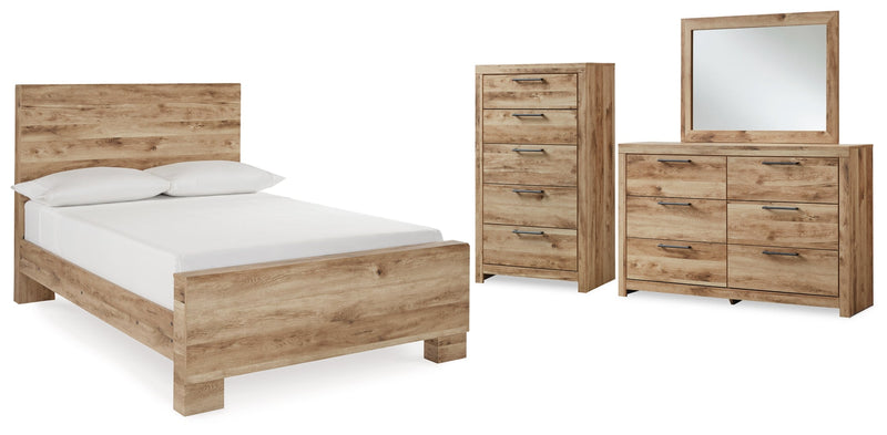 Hyanna Panel Bed, Dresser, Mirror, Chest & Nightstand, Bedroom Set