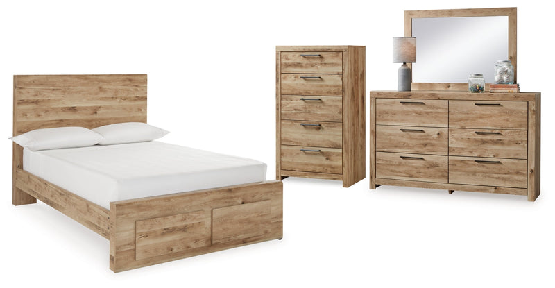 Hyanna Panel Bed, Dresser, Mirror, Chest & Nightstand, Bedroom Set