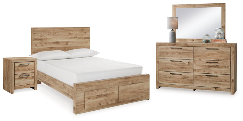 Hyanna Panel Bed, Dresser, Mirror, Chest & Nightstand, Bedroom Set