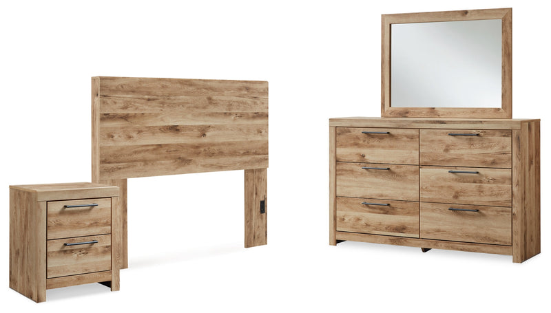 Hyanna Panel Bed, Dresser, Mirror, Chest & Nightstand, Bedroom Set