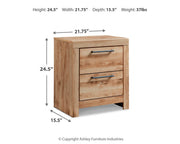 Hyanna Two Drawer Night Stand