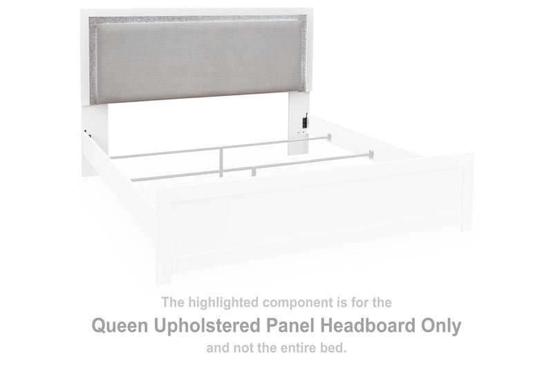 Maeling Headboards Queen White Gray