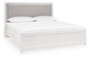 Maeling Beds King White Gray