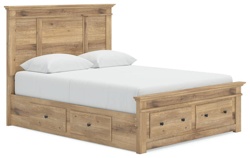 Fenderport Beds Queen Panel Storage Bed Tan