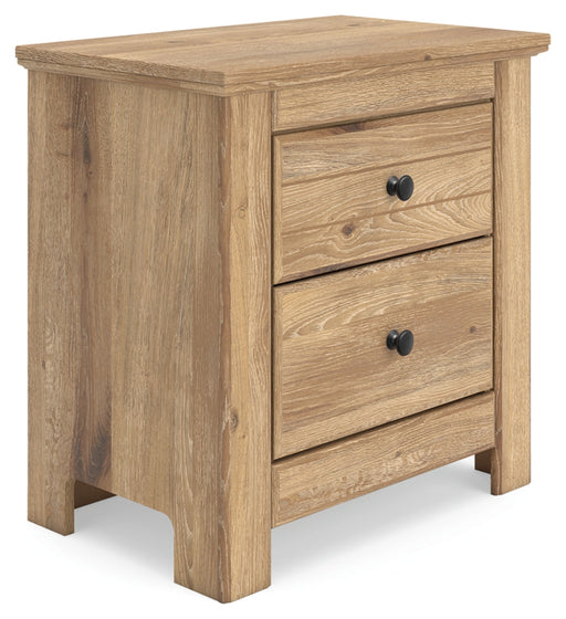 Fenderport Two Drawer Night Stand Tan