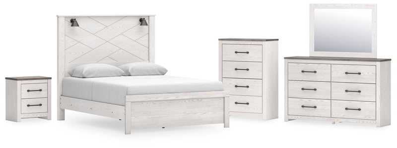 Gerridan Panel Bed, Dresser, Mirror, Chest & Nightstand, Bedroom Set