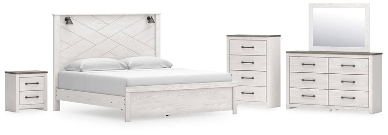 Gerridan Panel Bed, Dresser, Mirror, Chest & Nightstand, Bedroom Set