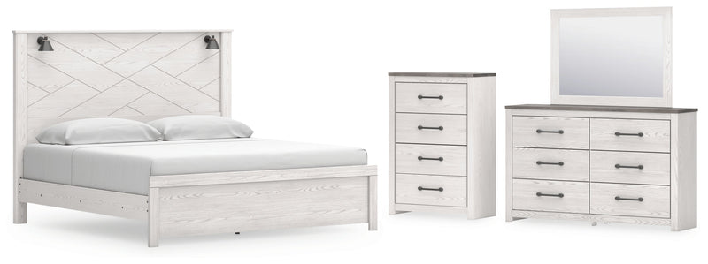 Gerridan Panel Bed, Dresser, Mirror, Chest & Nightstand, Bedroom Set