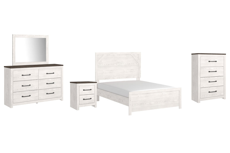Gerridan Panel Bed, Dresser, Mirror, Chest & Nightstand, Bedroom Set