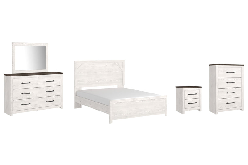Gerridan Panel Bed, Dresser, Mirror, Chest & Nightstand, Bedroom Set