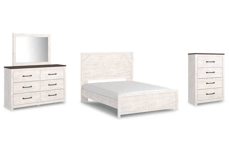 Gerridan Panel Bed, Dresser, Mirror, Chest & Nightstand, Bedroom Set