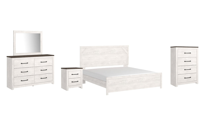 Gerridan Panel Bed, Dresser, Mirror, Chest & Nightstand, Bedroom Set