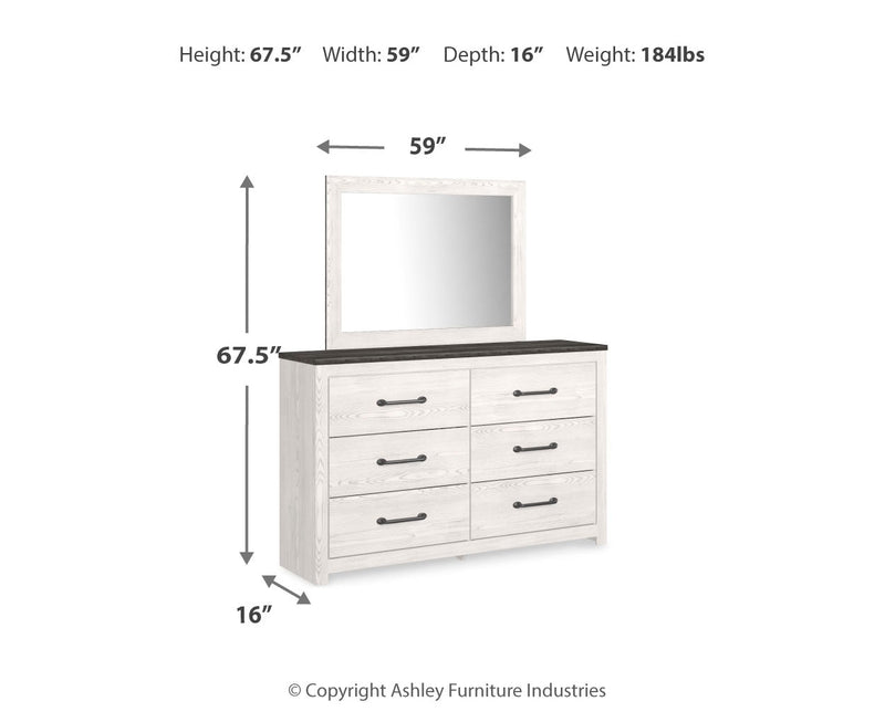 Gerridan Panel Bed, Dresser, Mirror, Chest & Nightstand, Bedroom Set