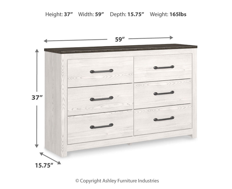 Gerridan Six Drawer Dresser