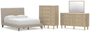 Cielden Bed, Dresser, Mirror, Chest & Nightstand, Bedroom Set
