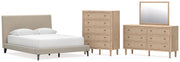 Cielden Bed, Dresser, Mirror, Chest & Nightstand, Bedroom Set