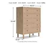 Cielden Bed, Dresser, Mirror, Chest & Nightstand, Bedroom Set
