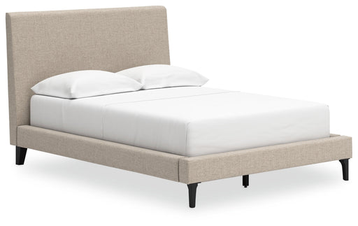 Cielden Bed Full UPH Bed w Roll Slats Soft Gray