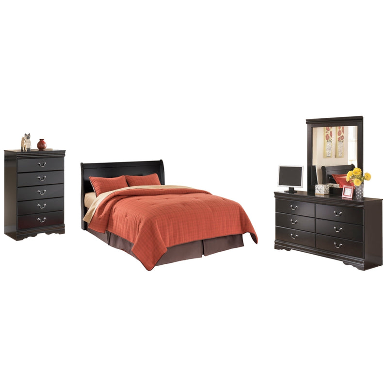 Huey Vineyard Sleigh Bed, Dresser, Mirror, Chest & Nightstand, Bedroom Set