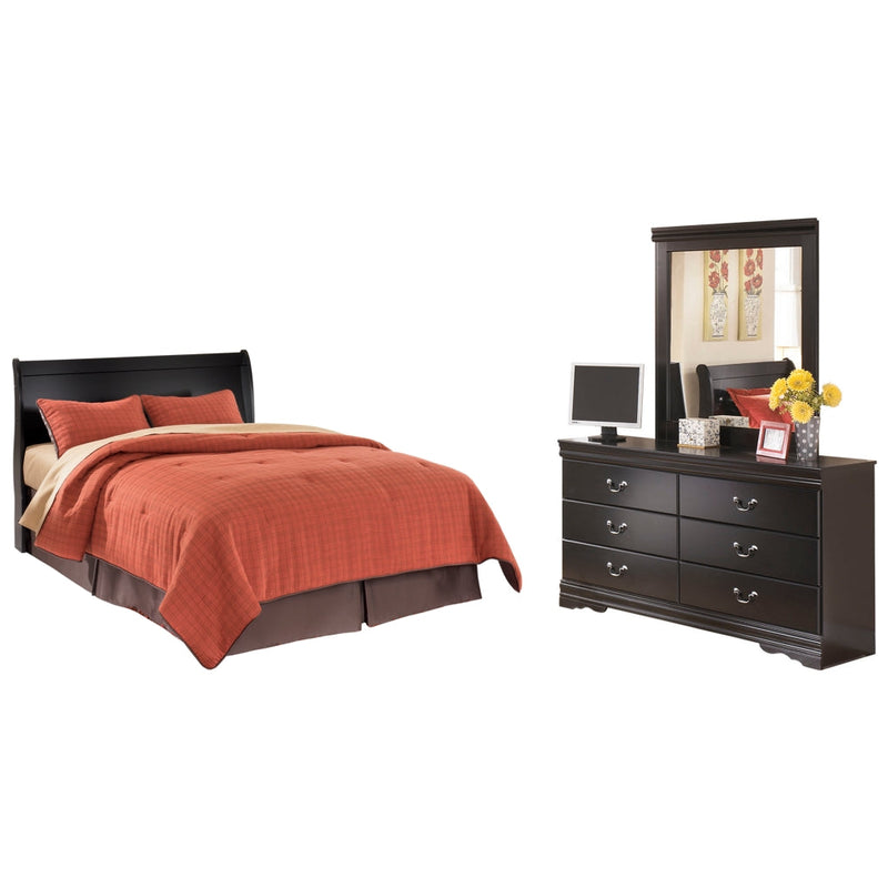 Huey Vineyard Sleigh Bed, Dresser, Mirror, Chest & Nightstand, Bedroom Set