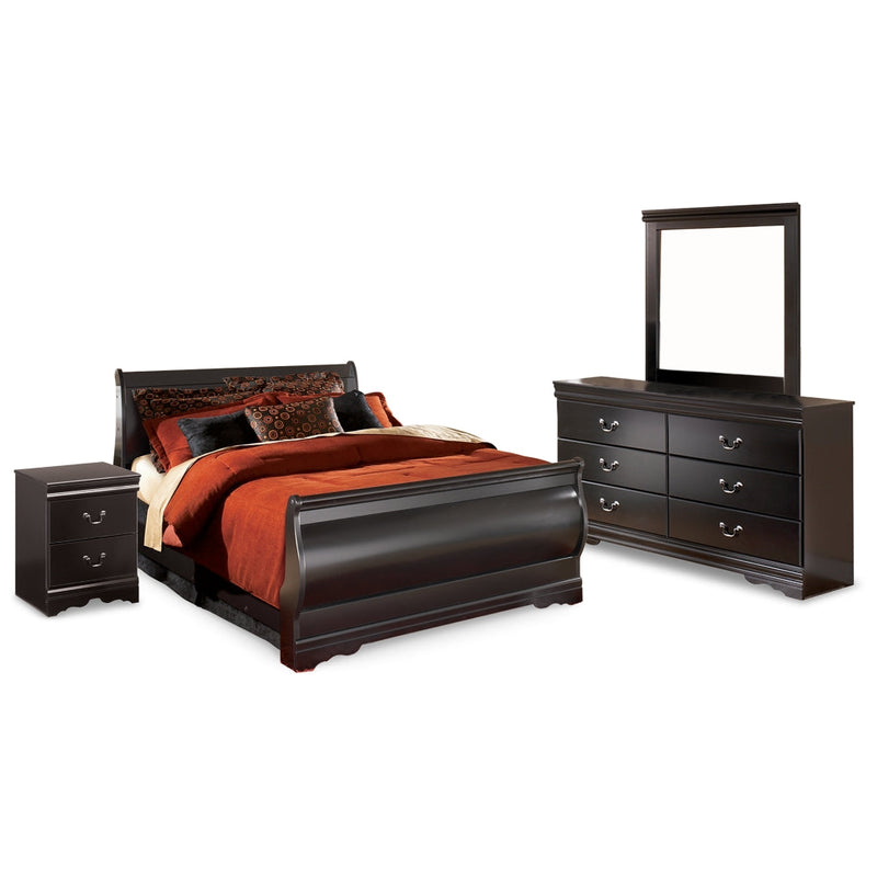Huey Vineyard Sleigh Bed, Dresser, Mirror, Chest & Nightstand, Bedroom Set