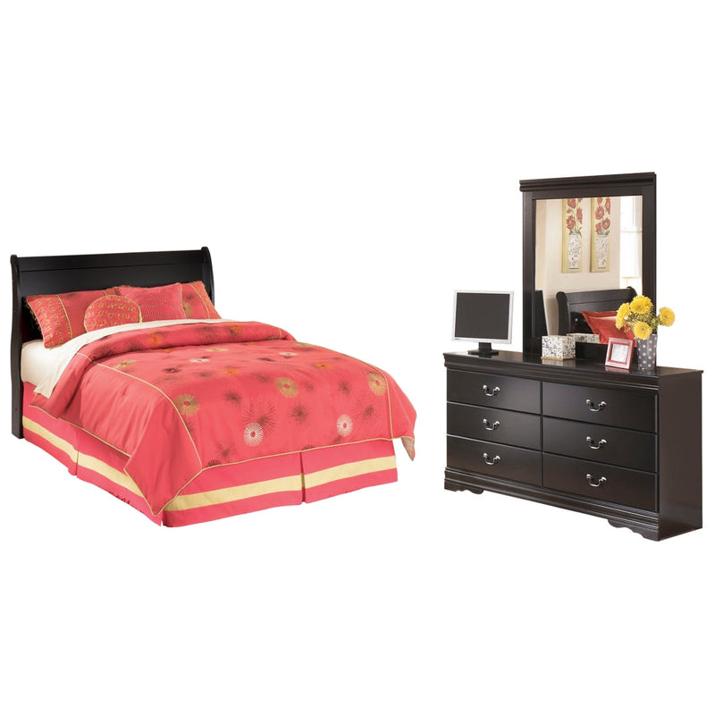 Huey Vineyard Sleigh Bed, Dresser, Mirror, Chest & Nightstand, Bedroom Set