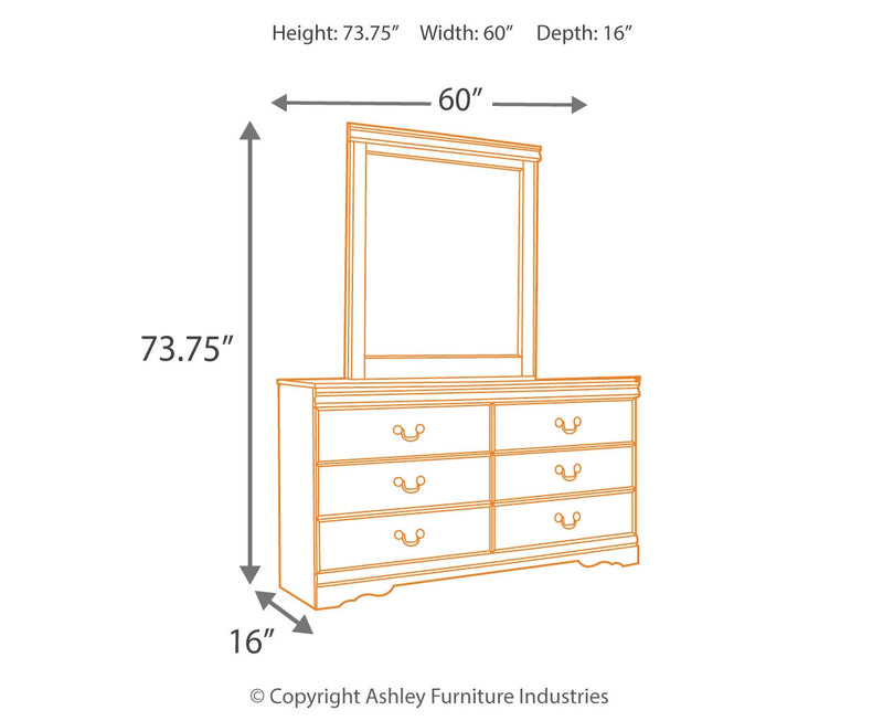 Huey Vineyard Sleigh Bed, Dresser, Mirror, Chest & Nightstand, Bedroom Set