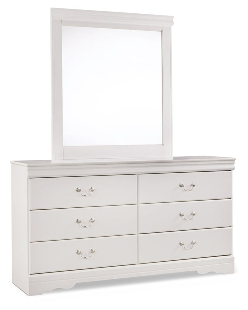 Anarasia Sleigh Bed, Dresser, Mirror, Chest & Nightstand, Bedroom Set