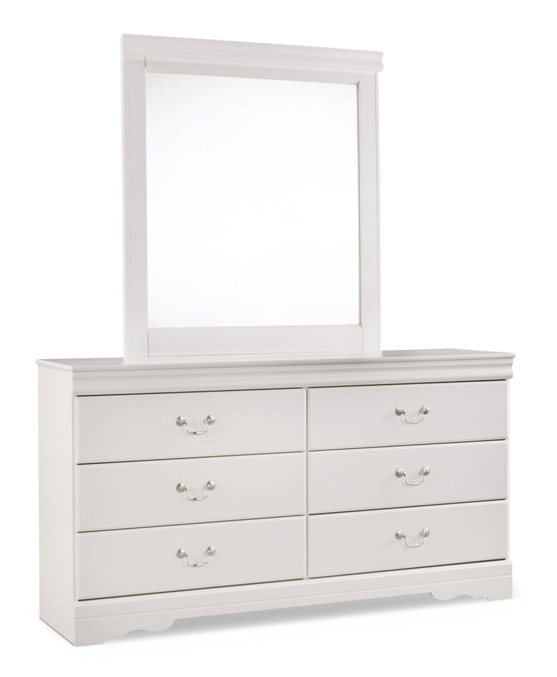 Anarasia Sleigh Bed, Dresser, Mirror, Chest & Nightstand, Bedroom Set