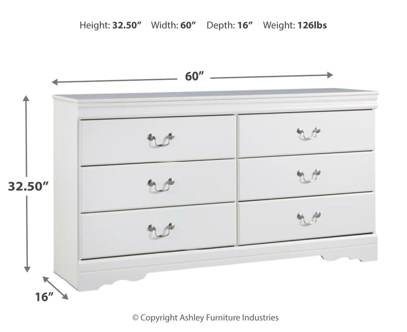 Anarasia Six Drawer Dresser