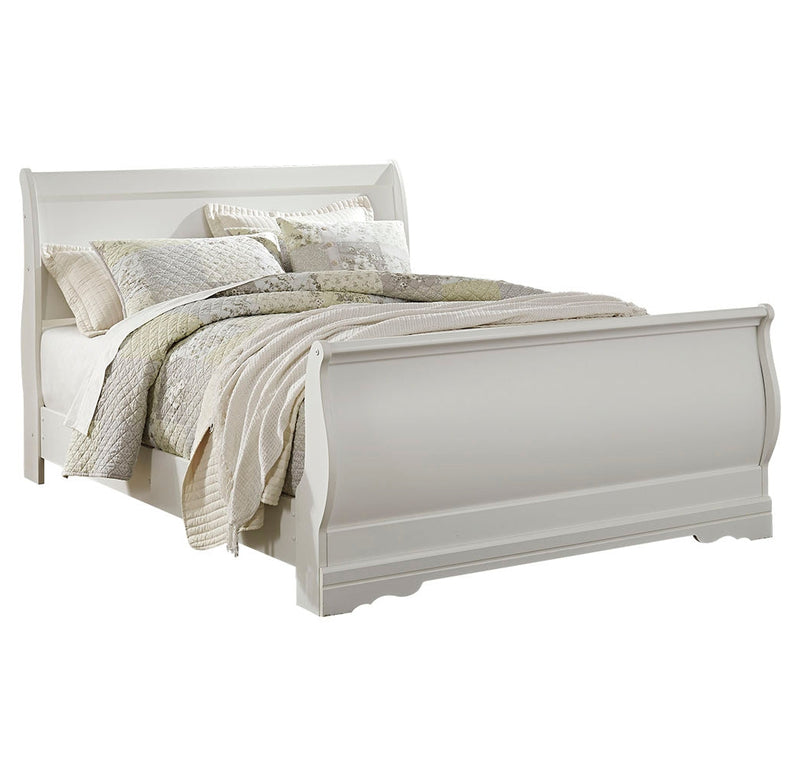 Anarasia Sleigh Bed, Dresser, Mirror, Chest & Nightstand, Bedroom Set