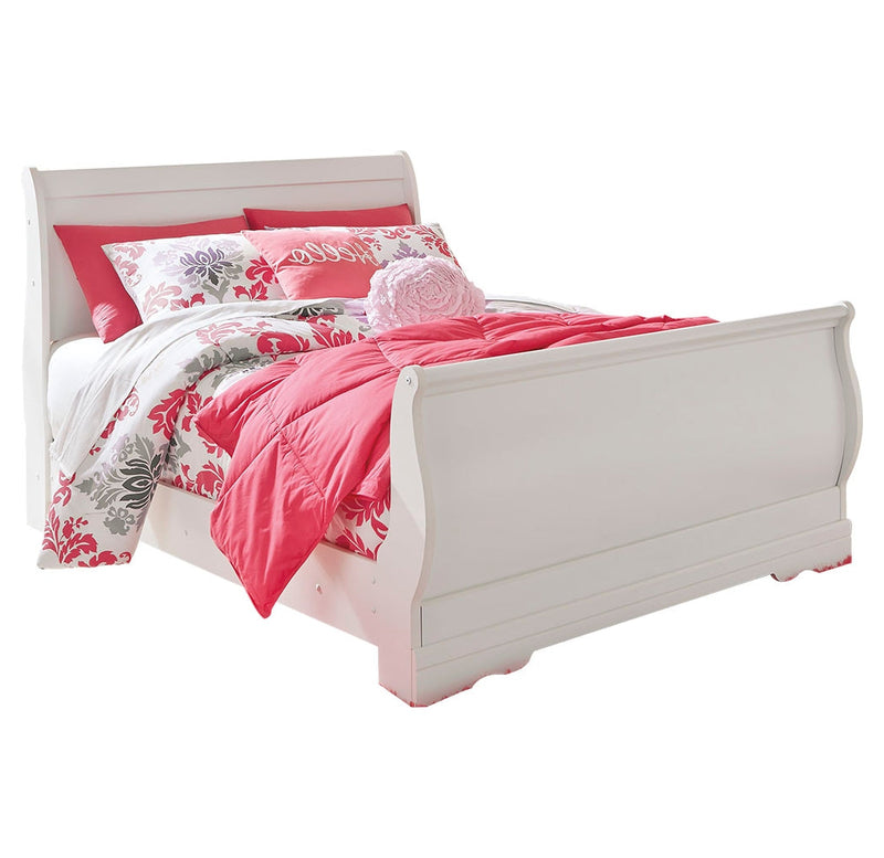 Anarasia Sleigh Bed, Dresser, Mirror, Chest & Nightstand, Bedroom Set