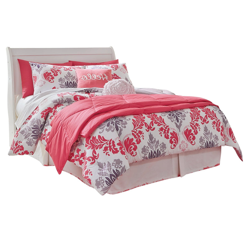 Anarasia Sleigh Bed, Dresser, Mirror, Chest & Nightstand, Bedroom Set