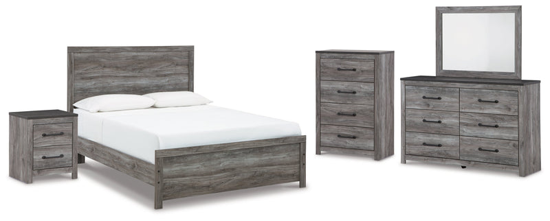 Bronyan Panel Bed, Dresser, Mirror, Chest & Nightstand, Bedroom Set