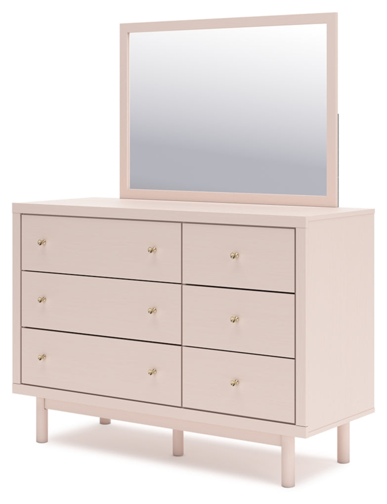 Wistenpine Upholstered Panel Bed, Dresser, Mirror, Chest & Nightstand, Bedroom Set