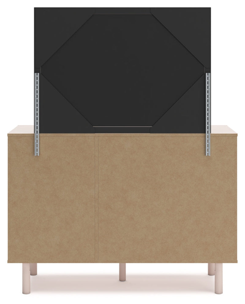 Wistenpine Upholstered Panel Bed, Dresser, Mirror, Chest & Nightstand, Bedroom Set